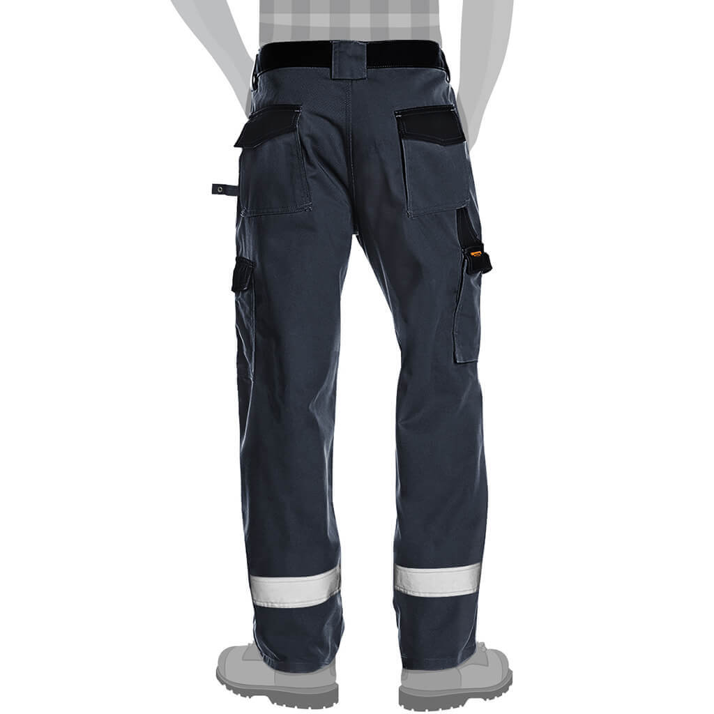 DuraDrive Men's TRADESMAN Navy Hi-Vis Two Tone Work Pants