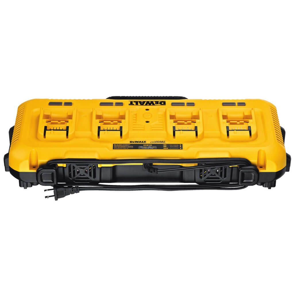 DEWALT DCB104 20-Volt MAX Lithium-Ion Battery 4-Port Fast Charger