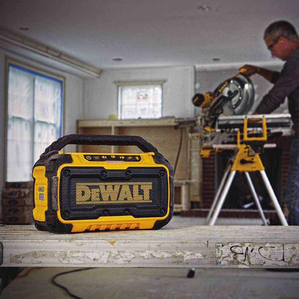 DEWALT DCR010 12-Volt/20-Volt MAX Lithium-Ion Jobsite Bluetooth Speaker