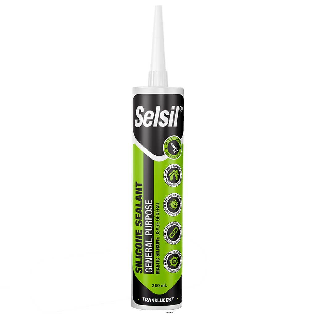 Selsil 280mL Translucent General Purpose Silicone Sealant