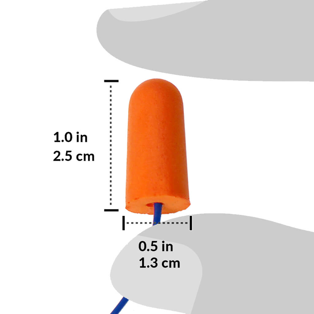 DuraDrive Orange Disposable Corded Foam Earplug with 32 dB NRR (100-Pair)