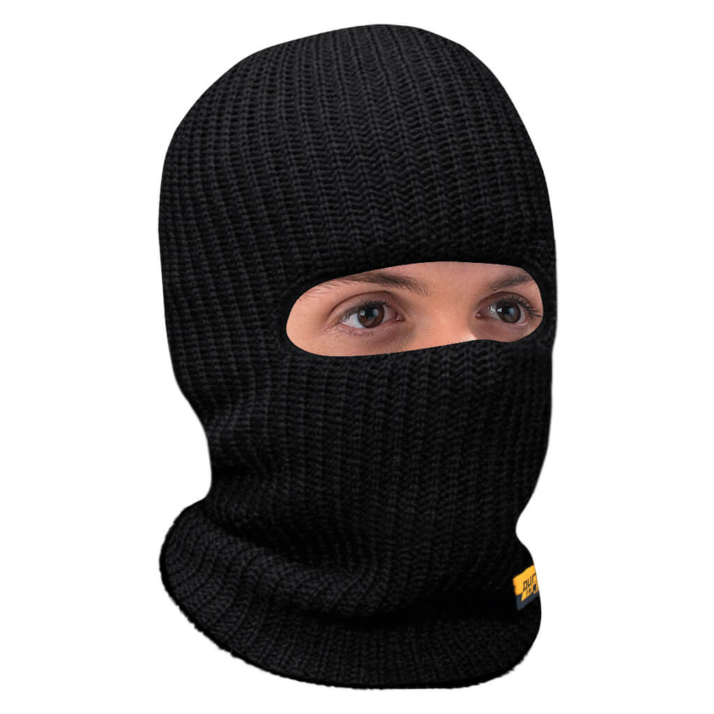 DuraDrive Black Balaclava Knitted Face Mask