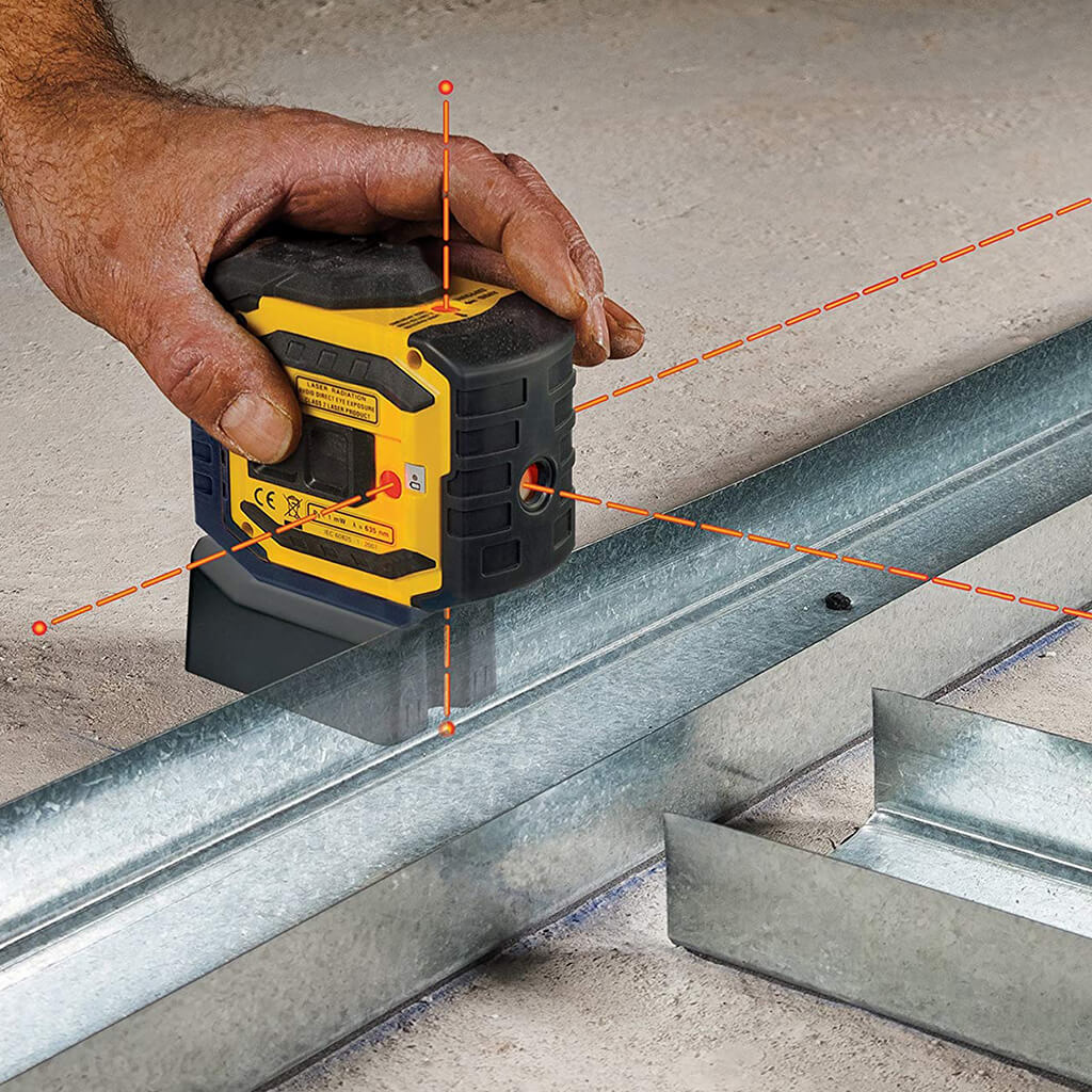 STABILA LA-5P-G Green Beam Self-Leveling 5-Point Layout Laser Kit