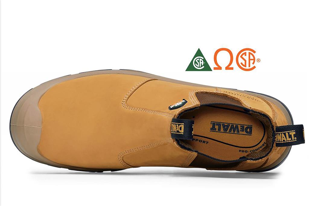 DEWALT DXWP28006W Men's CSA Brown Wheat Nitrogen Steel Toe Slip-On Safety Work Boots