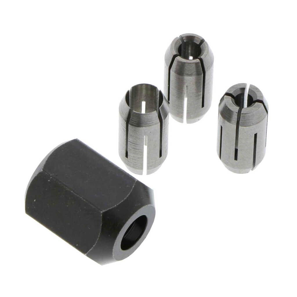 ROTOZIP CN1 1/8 in. 5/32 in. and 1/4 in. Collet and Collet Nut Kit (4-Piece)