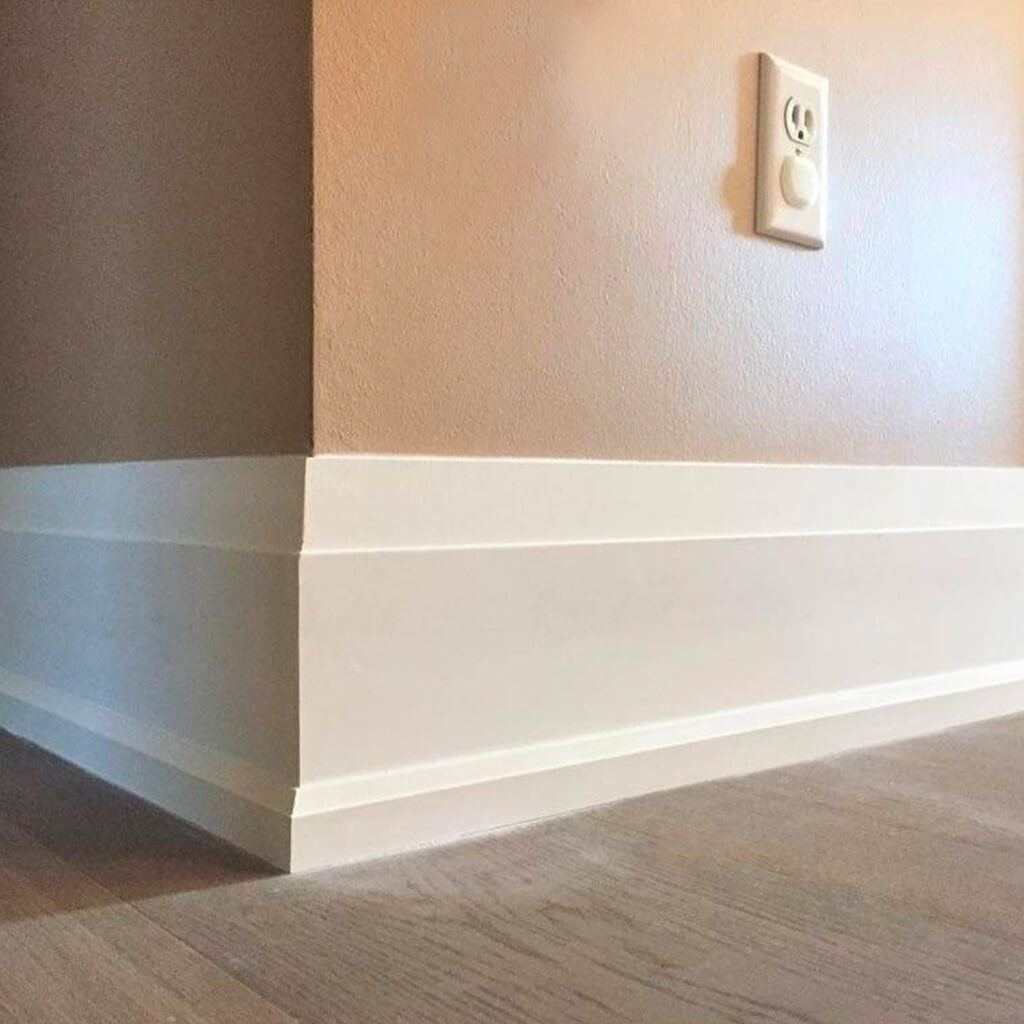 Taiga T158E 3/4 in. x 3-1/2 in. Primed MDF Step Bevel Casing