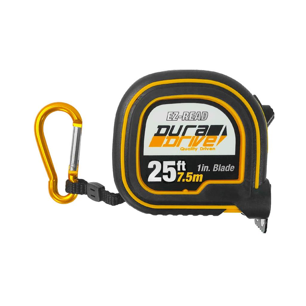 DuraDrive 25 ft./7.5m Imperial/Metric EZ-Read Magnetic Double Side Dual Hook Tape Measure