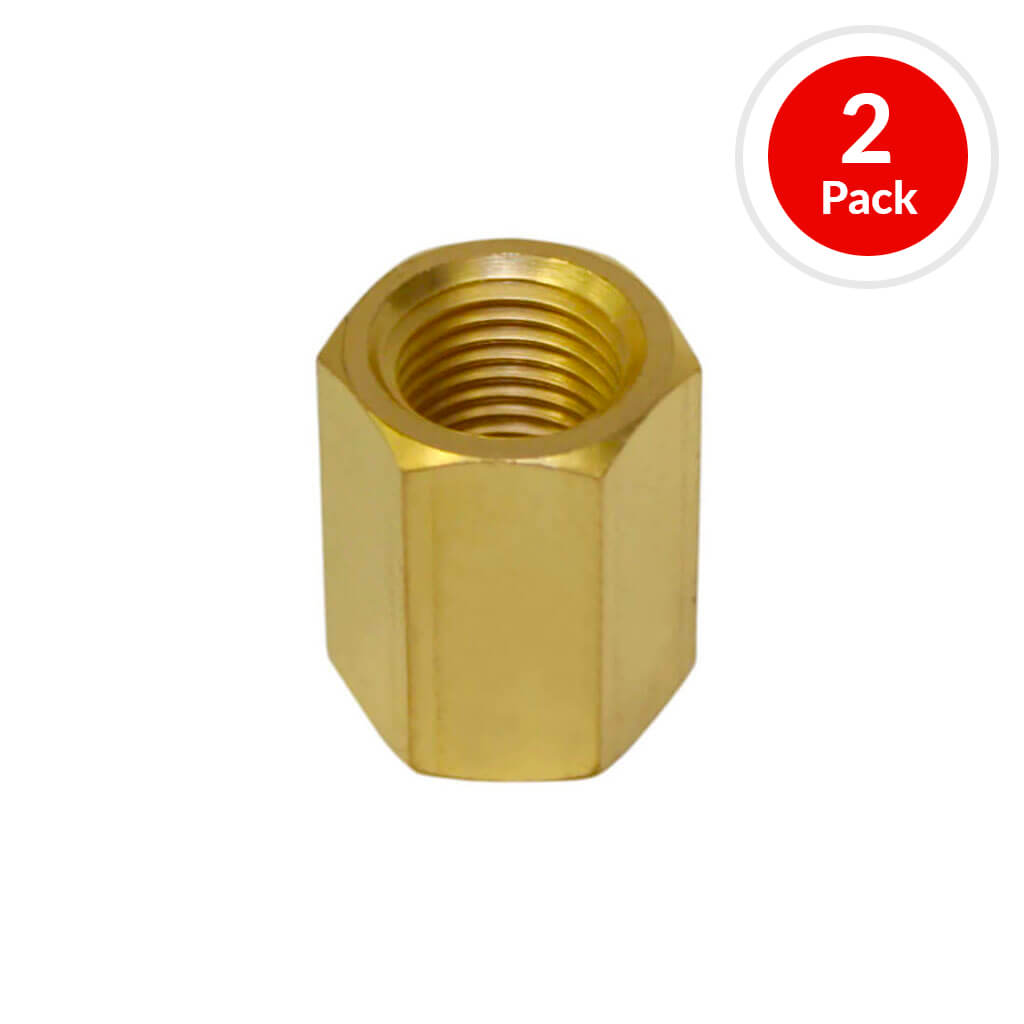 DuraDrive P532 3/8 in. Female x 1/4 in. Female Brass Coupler Air Hose Fitting (2-Pack)