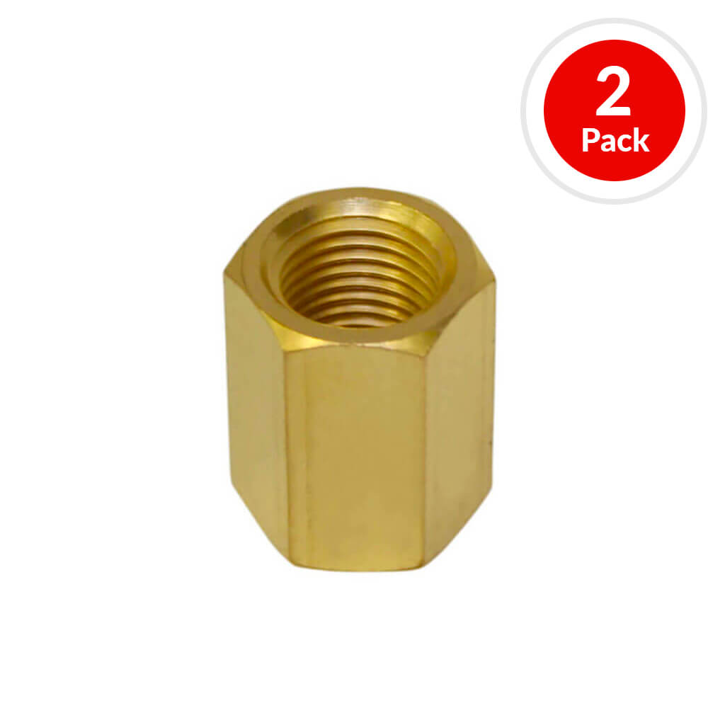 DuraDrive P522 1/4 in. Female x 1/4 in. Brass Coupler Air Hose Fitting (2-Pack)