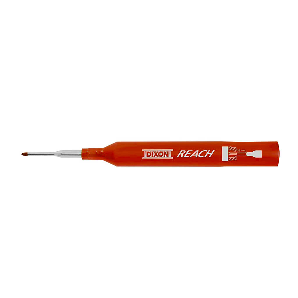 DIXON 14202 Red REACH Deep Hole Long Neck Permanent Marker