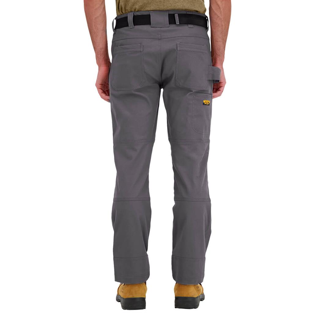 DuraDrive Men's EASY RIDER Grey Relaxed Fit Water Repellent Brush Duck Cotton Work Pants