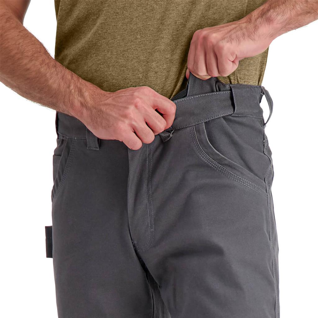 DuraDrive Men's EASY RIDER Grey Relaxed Fit Water Repellent Brush Duck Cotton Work Pants