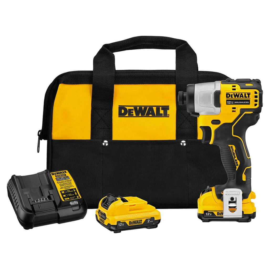 DEWALT DCF801F2 XTREME 12-Volt MAX Lithium-Ion 1/4 in. Brushless Impact Driver Kit