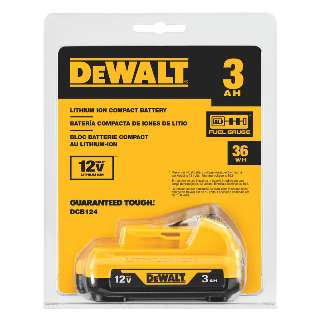 DEWALT DCB124 12-Volt 3.0-Ah MAX Lithium-Ion Battery