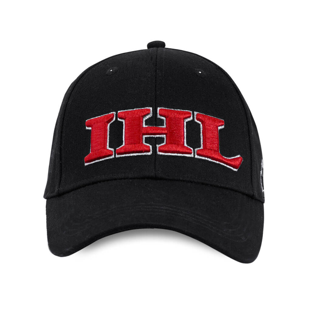 IHL 28782 Black One Size Baseball Cap with Velcro Closure