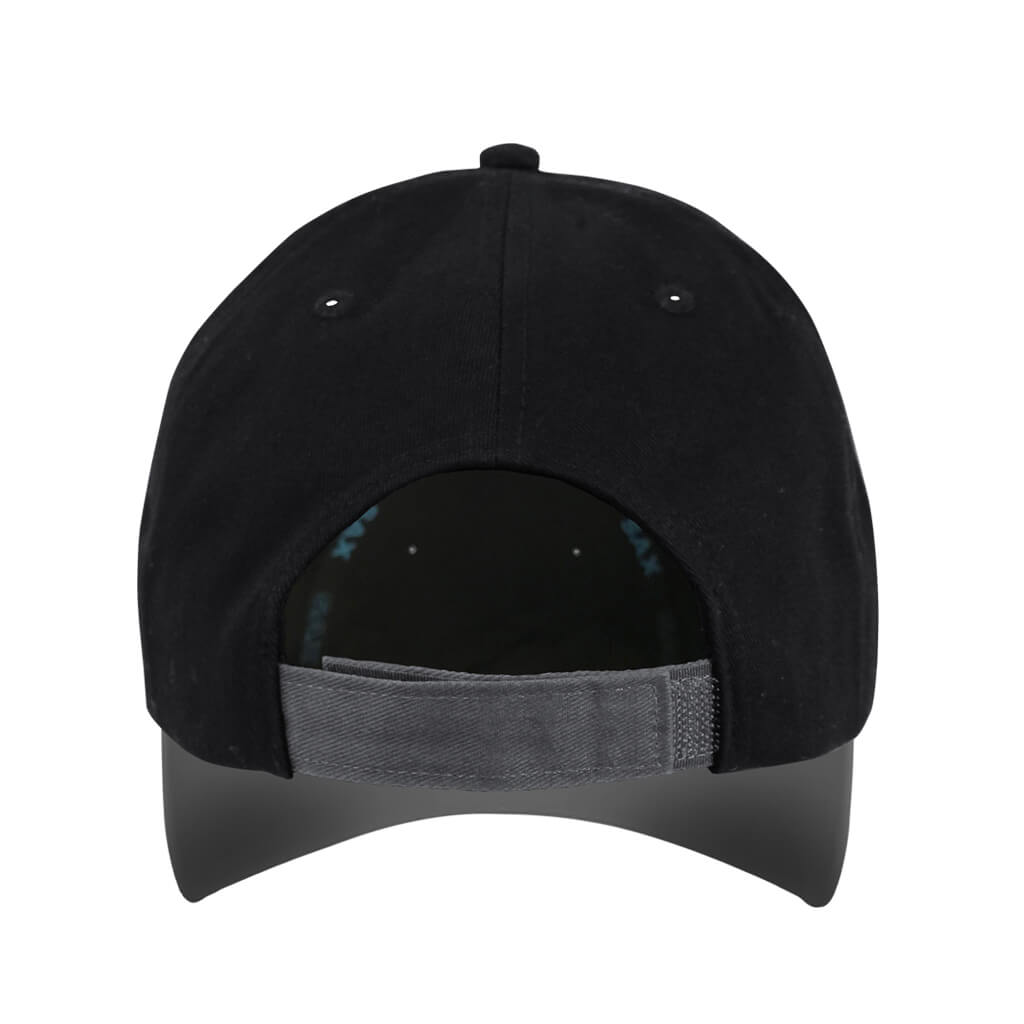 SAX 28786 Two Tone Black & Grey Baseball Cap with Adjustable Closure