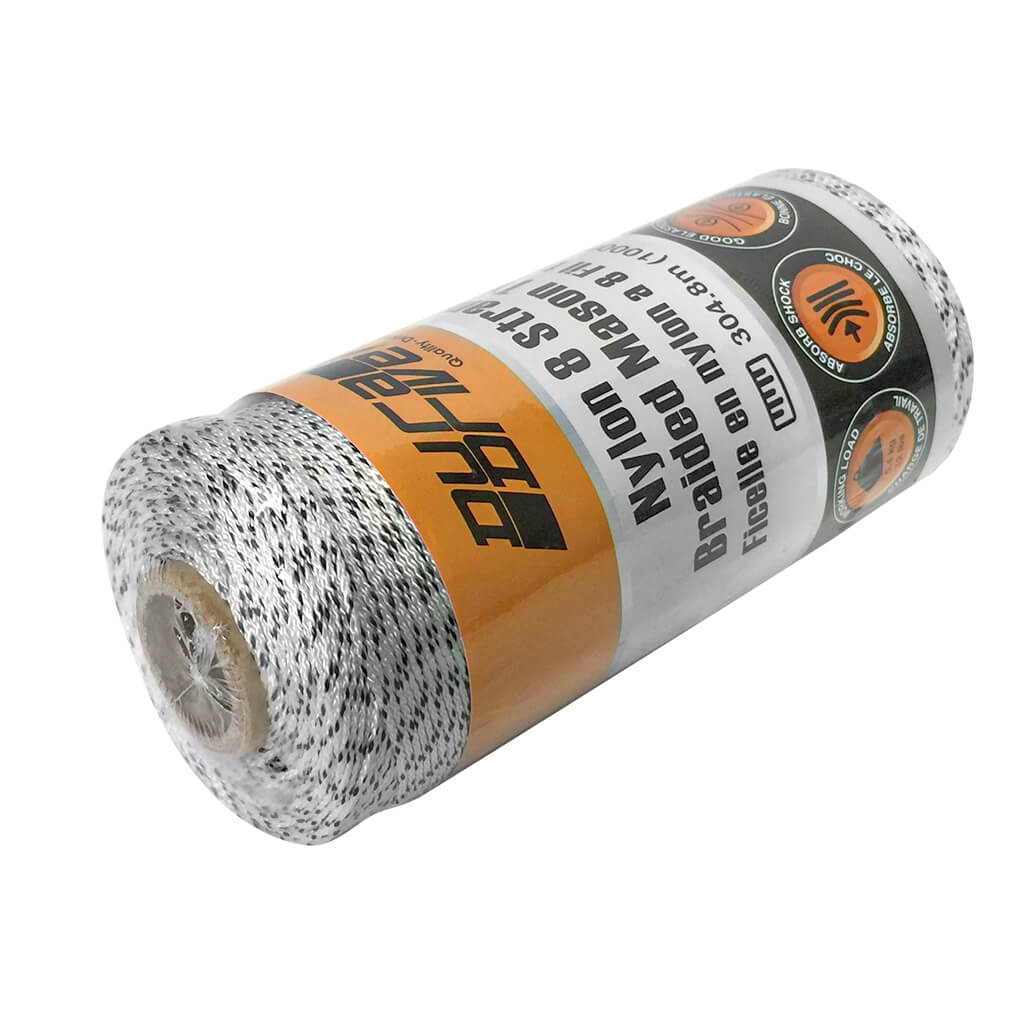 DuraDrive 1000 ft. Black and White Braided Nylon Mason Line Twine