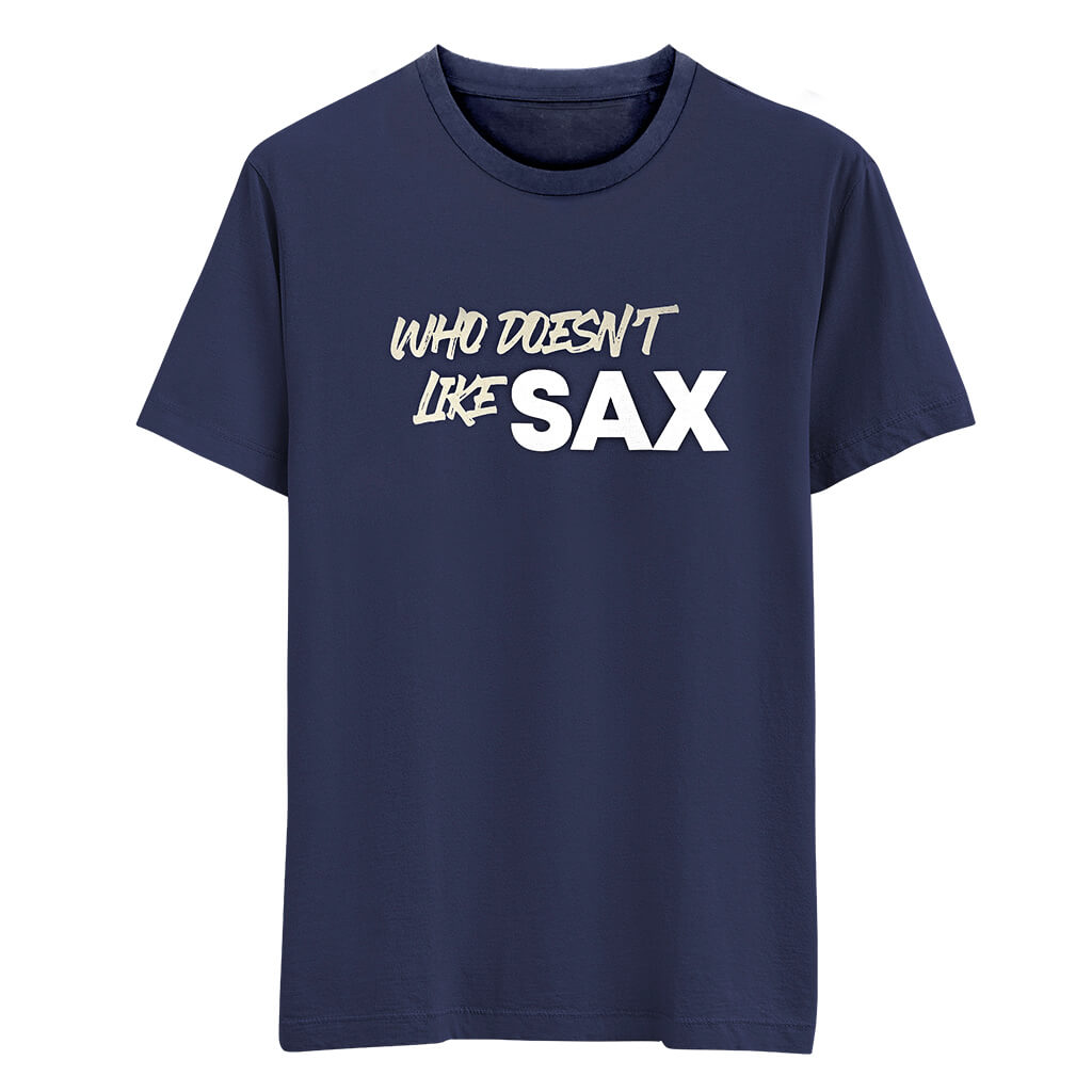 SAX Men's Navy Short Sleeve Cotton T-Shirt 