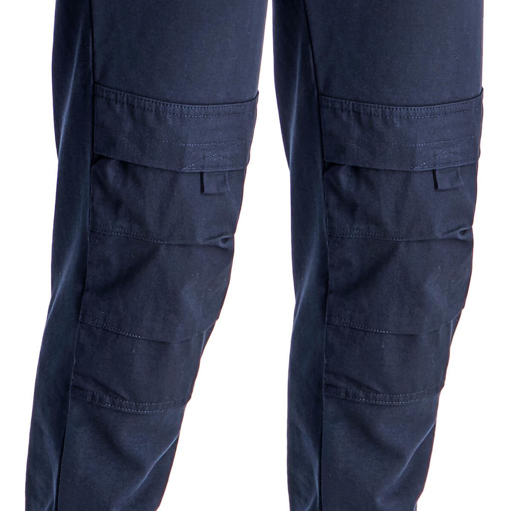 DuraDrive Men's VAGABOND Navy Jogger Work Pants with Knee-Pad Pockets