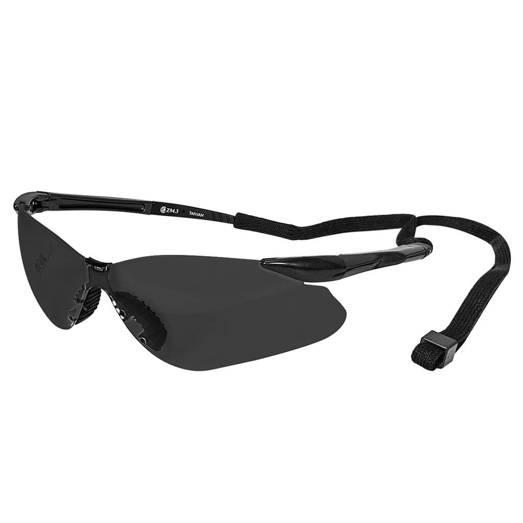 DuraDrive CS-013S Smoke Lens Anti-Scratch Nemsis Safety Glasses with Strap