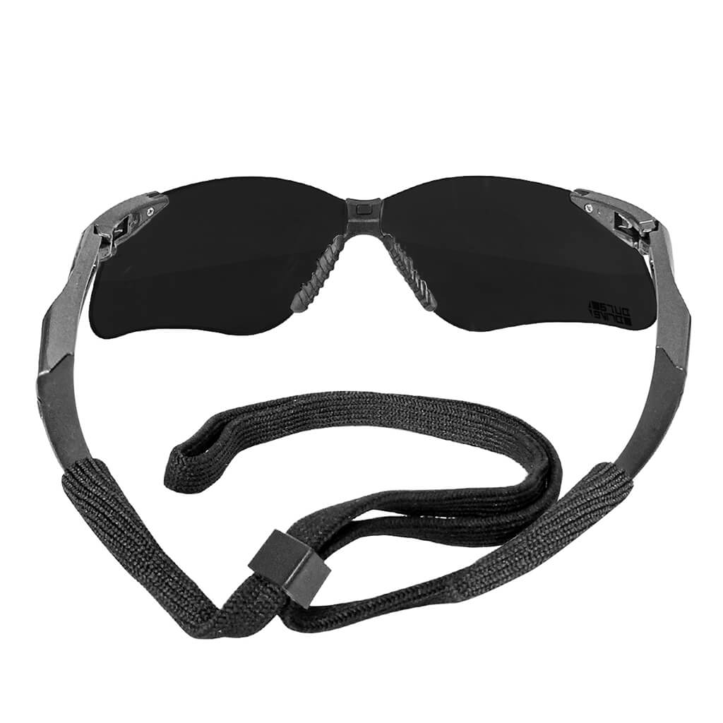 DuraDrive CS-013S Smoke Lens Anti-Scratch Nemsis Safety Glasses with Strap