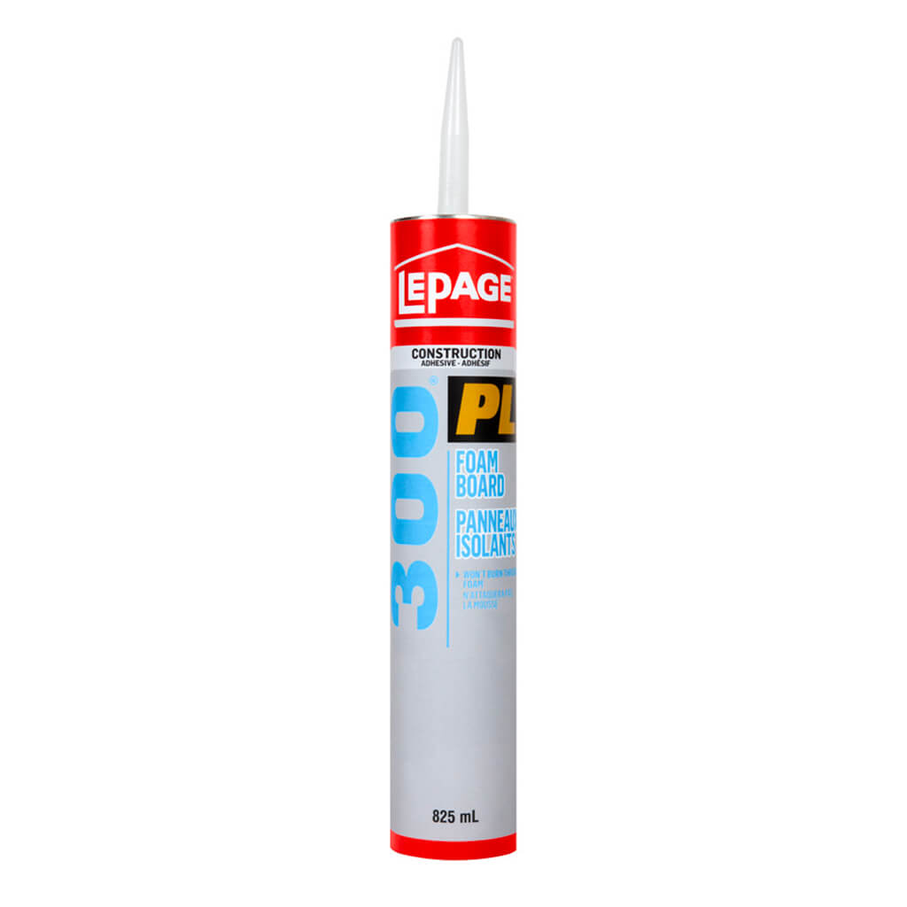 LEPAGE 1113123 825mL PL300 Foam Board Insulation Adhesive