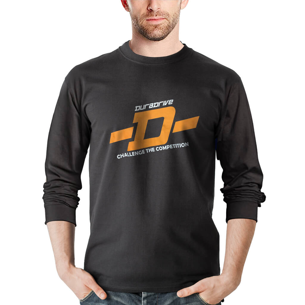 DuraDrive Men's Black Long Sleeve T-Shirt