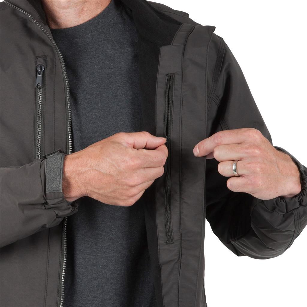 DuraDrive Men's URBAN RED LABEL Grey Waterproof Fleece Lined Jacket