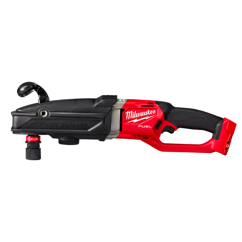 Milwaukee 2811-20 M18 FUEL 18-Volt Lithium-Ion 7/16 in. Brushless SUPER HAWG Right angle Drill With QUICK-LOK (Tool Only)