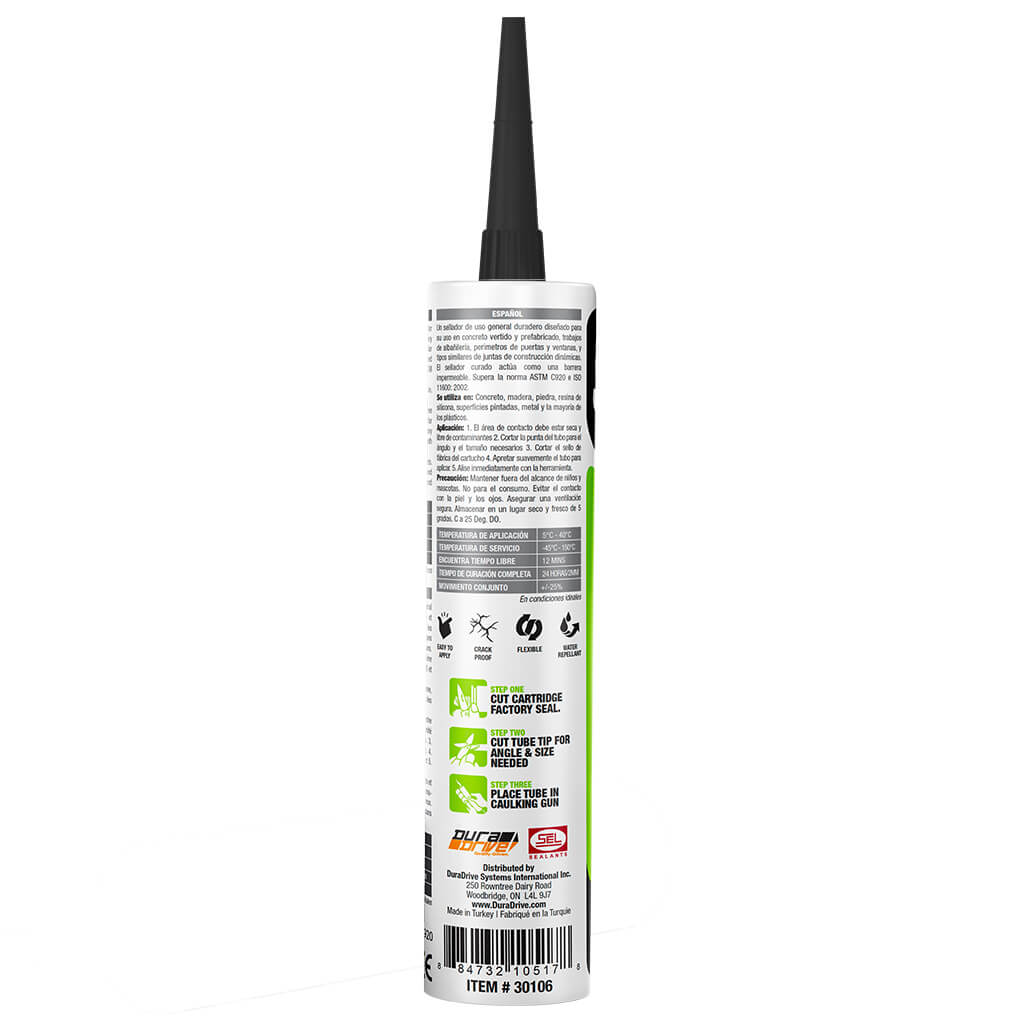 Selsil 280-mL Black General Purpose Silicone Sealant