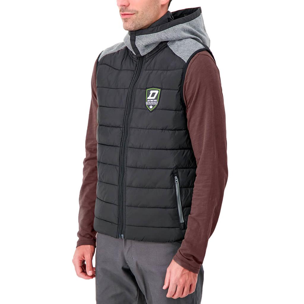 DuraDrive Men's WIZARD GREEN LABEL Quilted Vest with Hoodie