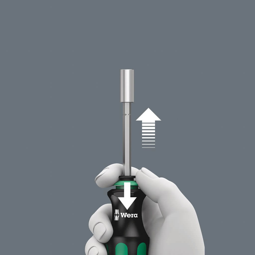 Wera 05073241001 Kraftform Kompakt 28 Imperial 1 Screwdriver 1/4 in. Hex with Bits