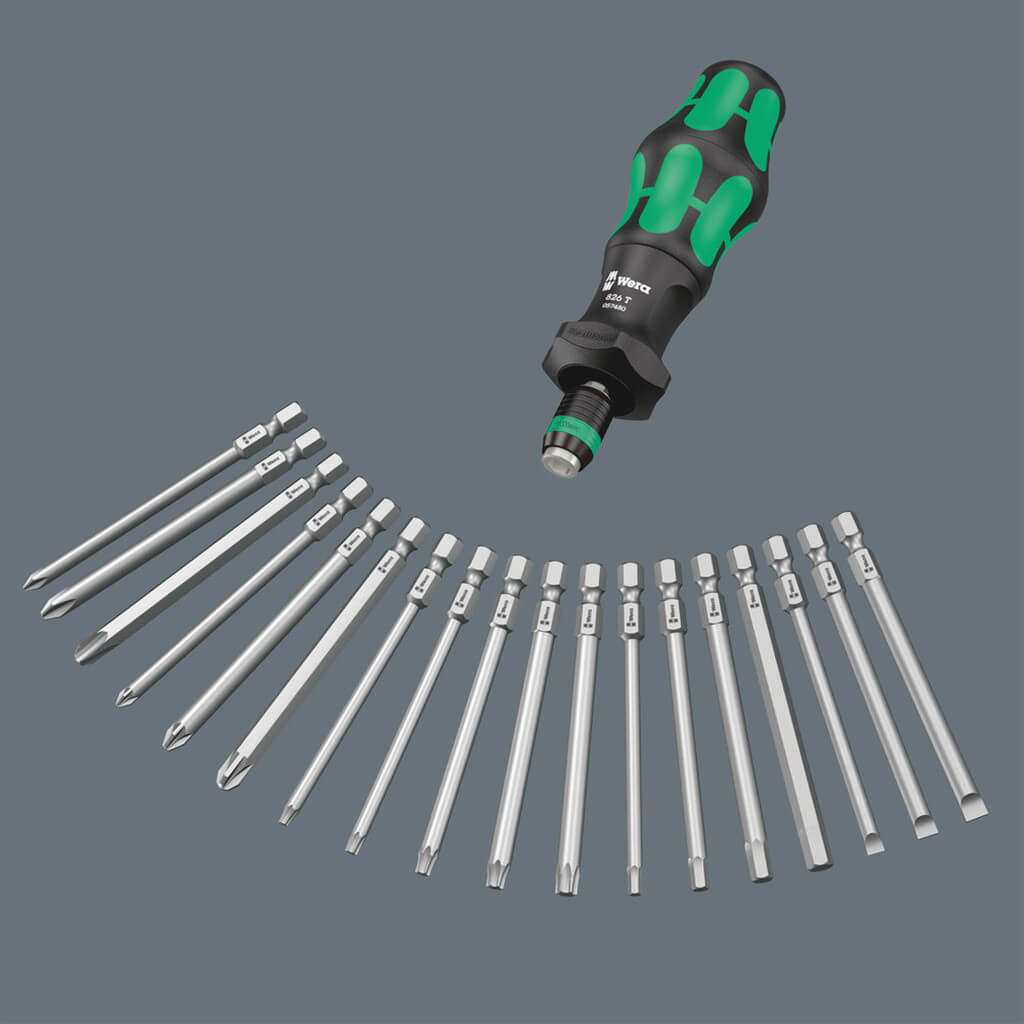  Wera 05057480001 KRAFTFORM Turbo Bit-Holding Screwdriver