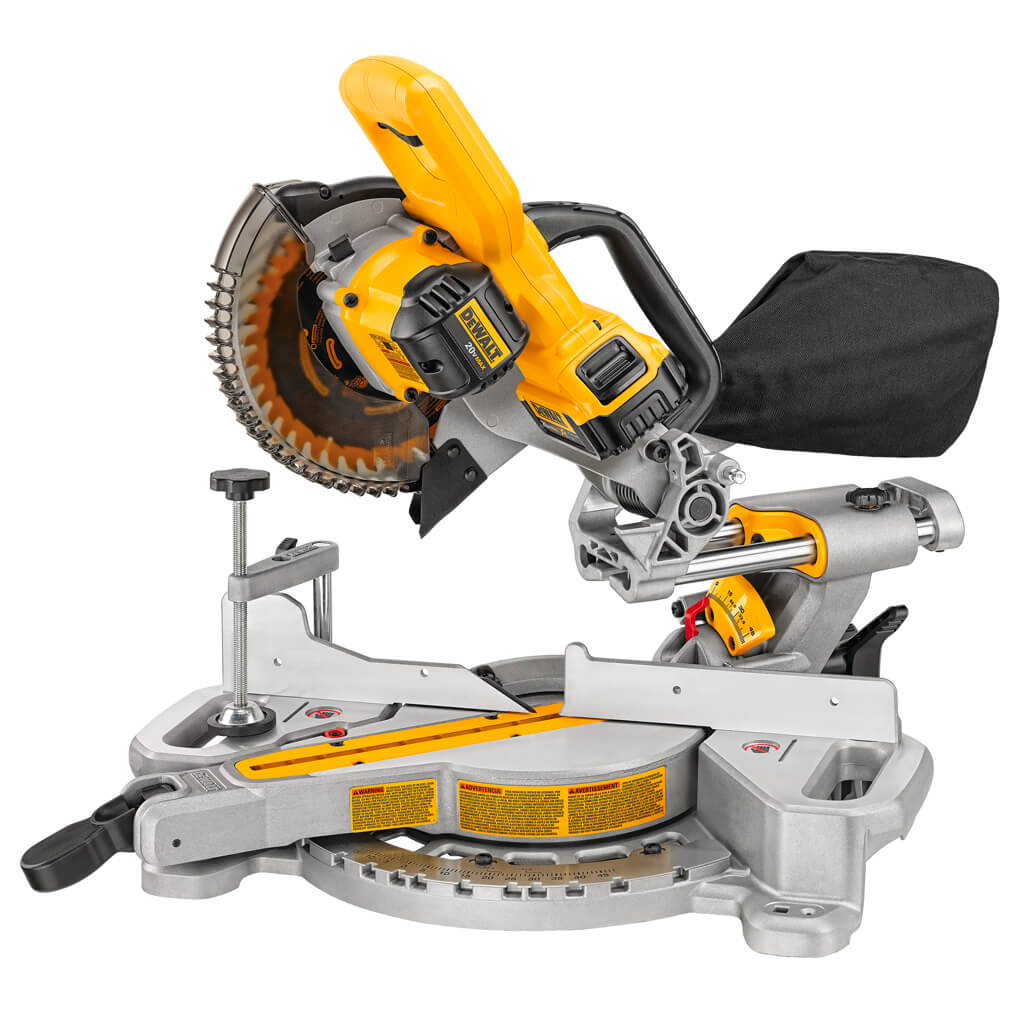  DEWALT DCS361M1 20-Volt MAX Lithium-Ion 7-1/4 in. Cordless Sliding Mitre Saw Kit