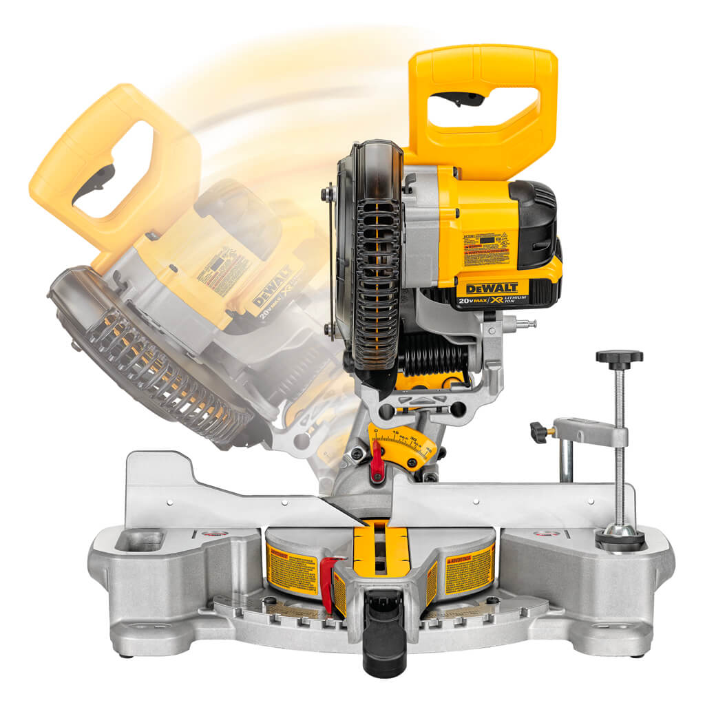  DEWALT DCS361M1 20-Volt MAX Lithium-Ion 7-1/4 in. Cordless Sliding Mitre Saw Kit