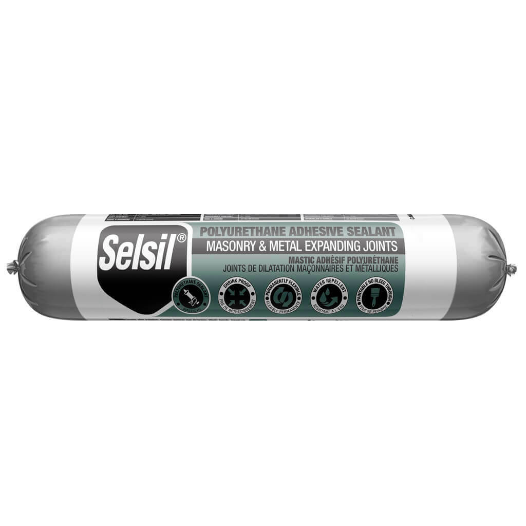 Selsil 600-mL Grey Masonry and Metal Expanding Joints Polyurethane Adhesive Sealant Sausage