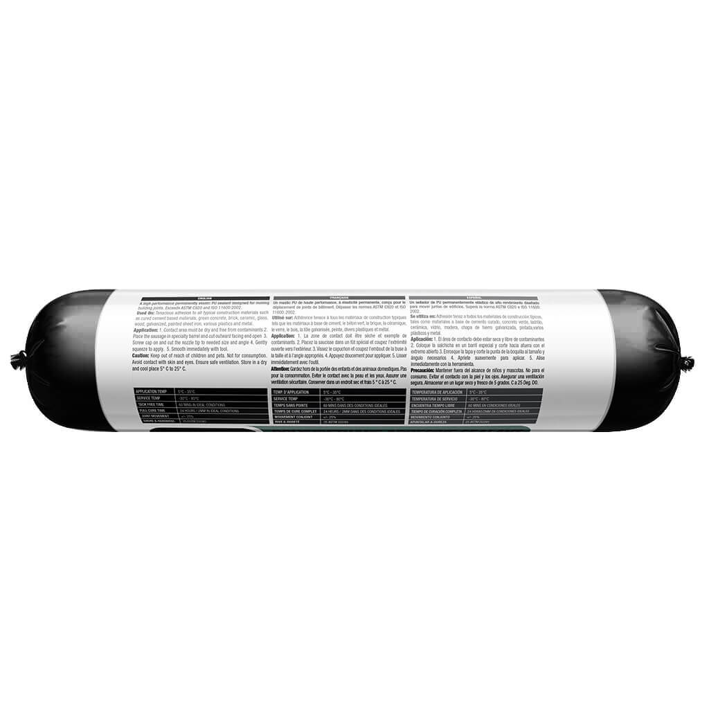 Selsil 600-mL Black Masonry and Metal Expanding Joints Polyurethane Adhesive Sealant Sausage