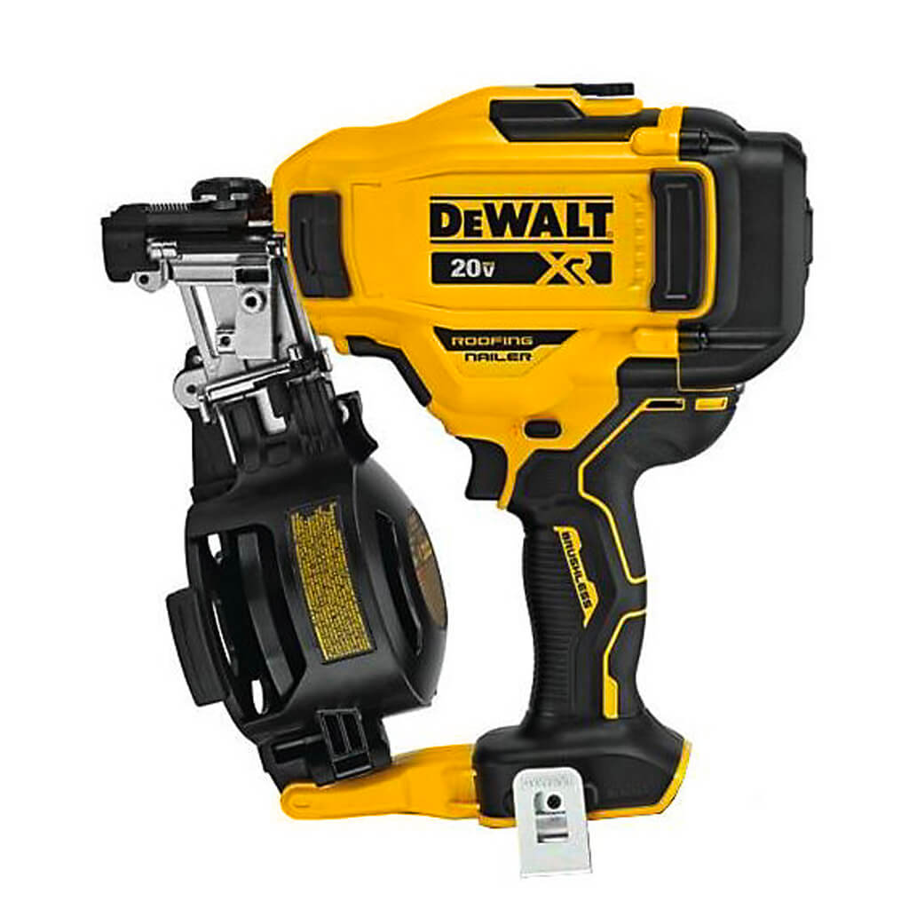 DEWALT DCN45RNB 20-Volt MAX 15-Degree Brushless Coil Roofing Nailer (Tool Only)