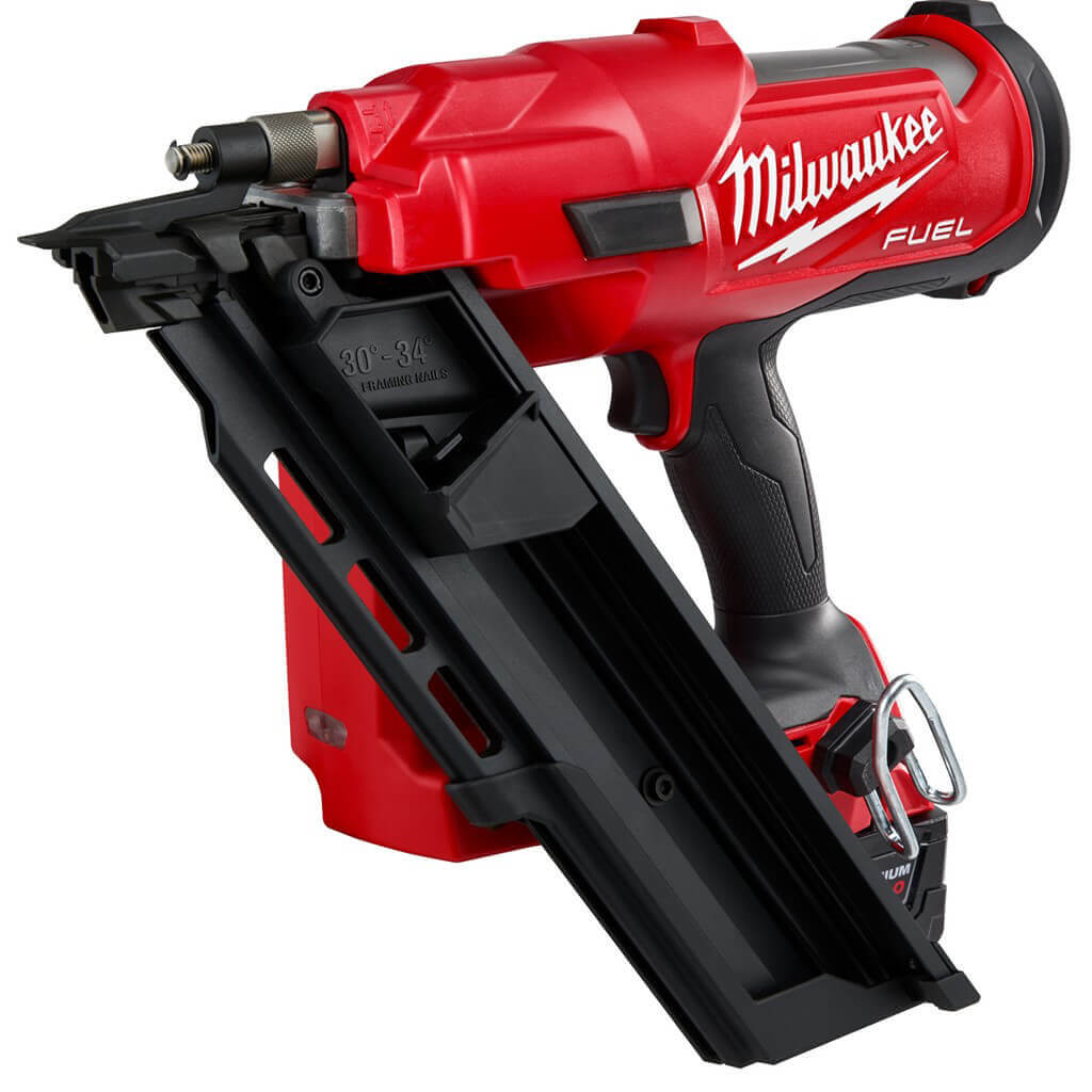 Milwaukee 2745-21 M18 FUEL 18-Volt Lithium-Ion 30-Degree Brushless Framing Nailer Kit