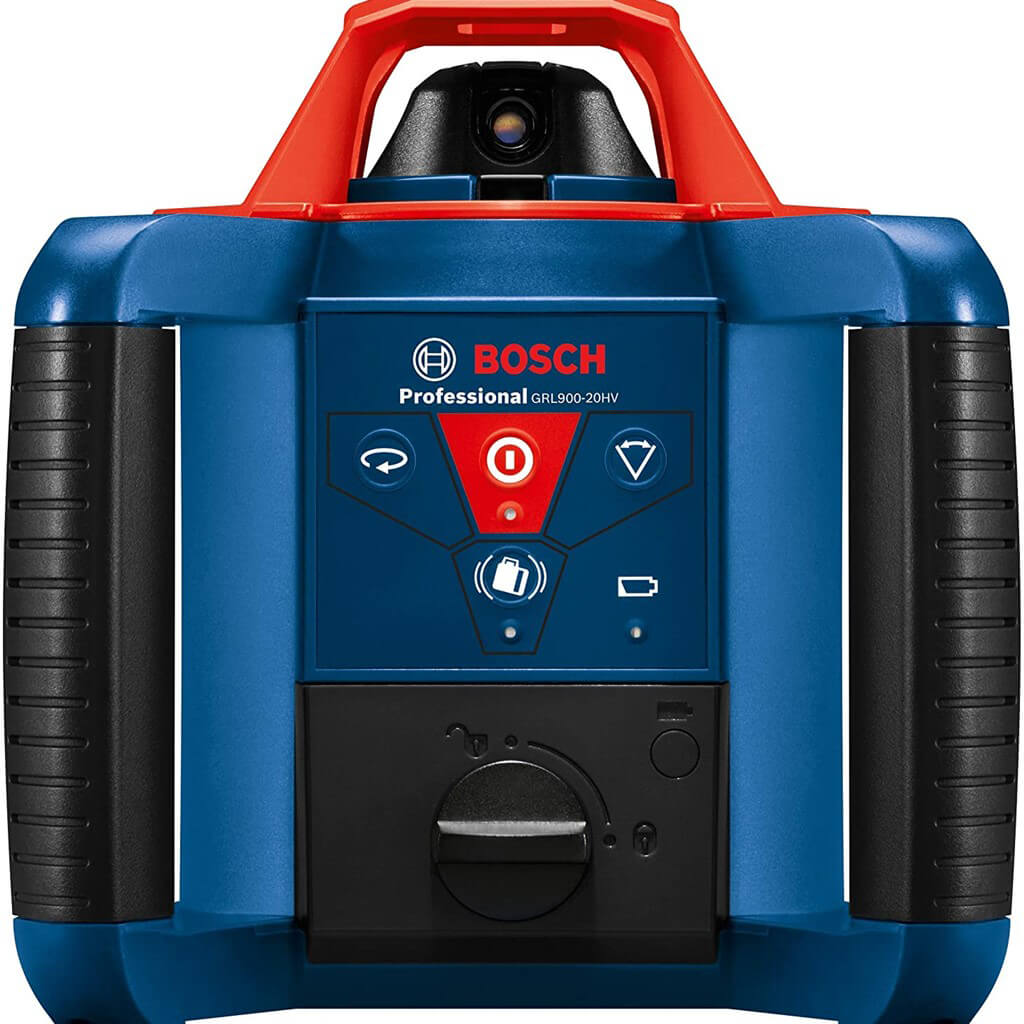 BOSCH GRL900-20HVK REVOLVE900 1,000 ft. Red Line Self-Leveling Horizontal/Vertical Rotary Laser Kit with Tripod, Leveling Rod and Remote (14-pieces) 