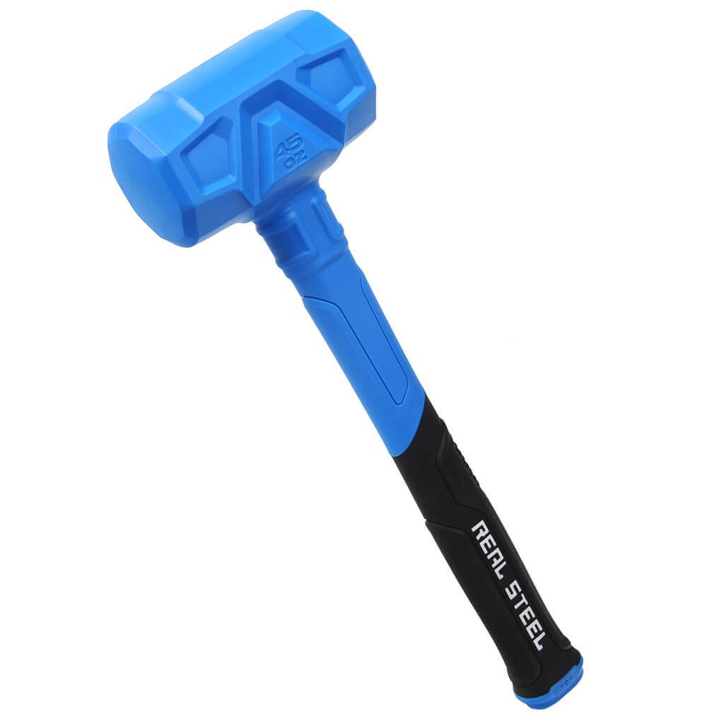 REAL STEEL 0318 45 oz./3 lb. Blue Soft Face Dead Blow Hammer