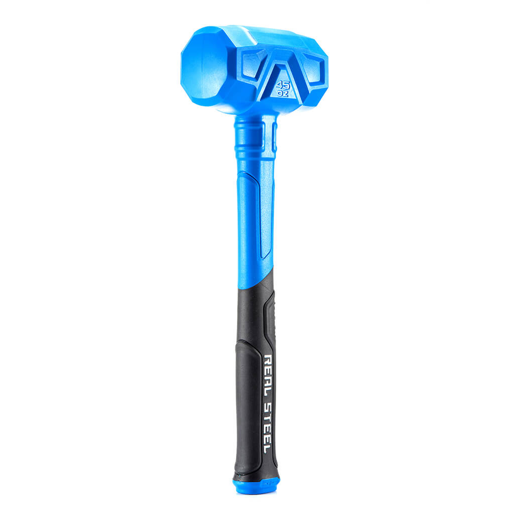 REAL STEEL 0318 45 oz./3 lb. Blue Soft Face Dead Blow Hammer