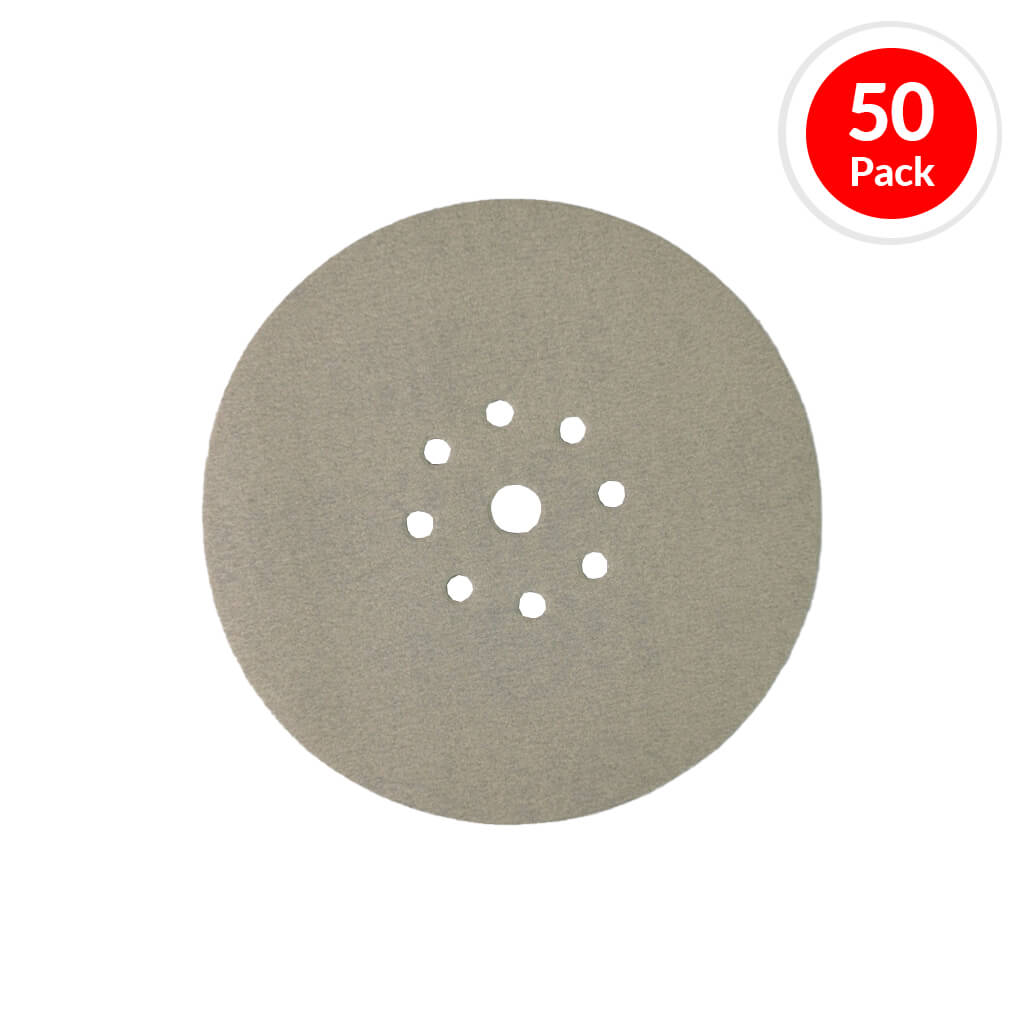 KLINGSPOR 292437 8-7/8 in. 120-Grit Circular Drywall Hook & Loop Sandpaper Radial Disc (50-Pack)