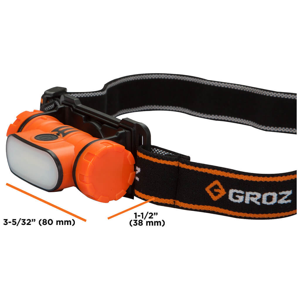 GROZ 220 3W COB Rechargeable Head Lamp with Sensor 