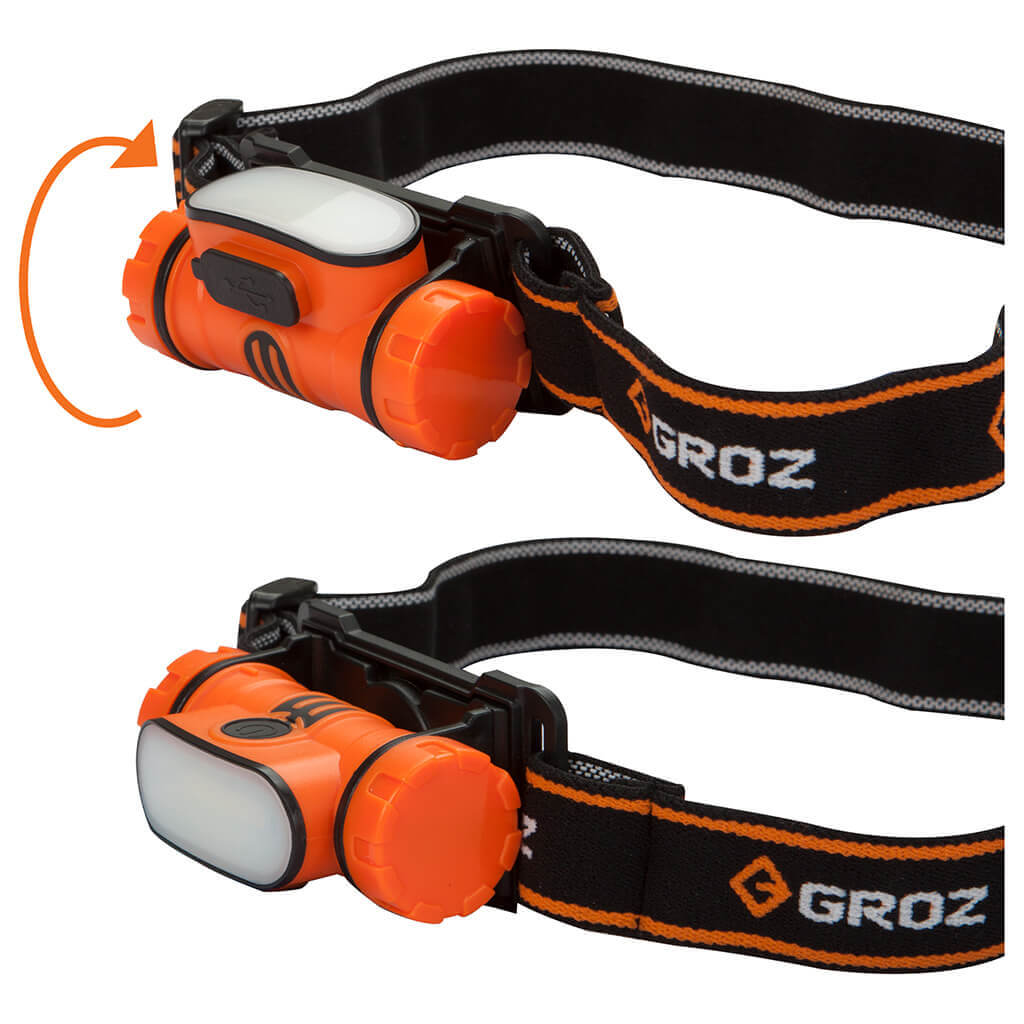 GROZ 220 3W COB Rechargeable Head Lamp with Sensor 