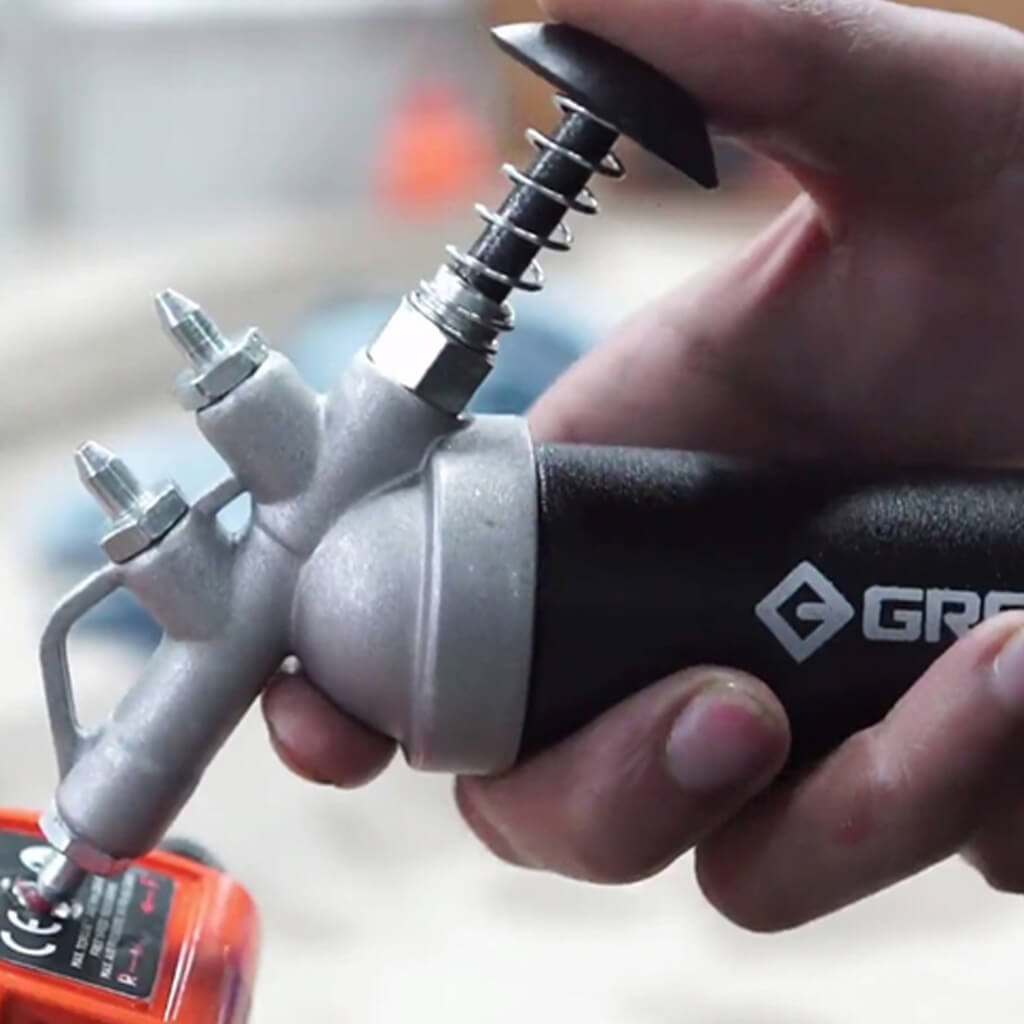GROZ G3P 3-oz. Air Tool Mini Push-Type Grease Gun