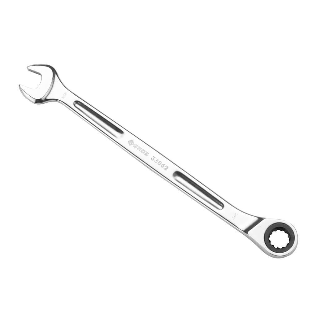 GROZ CSP/XRT/5-16/UG 5/16 in. Extra-Long Combination Non-Reversible Ratcheting Wrench
