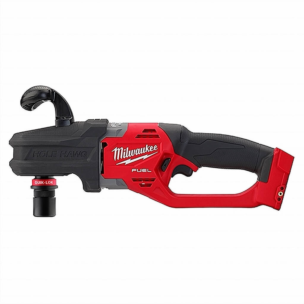 Milwaukee 2808-20 M18 FUEL 18-Volt Lithium-Ion 7/16 in. HOLE HAWG Brushless Right Angle Drill With QUIK-LOK (Tool Only)