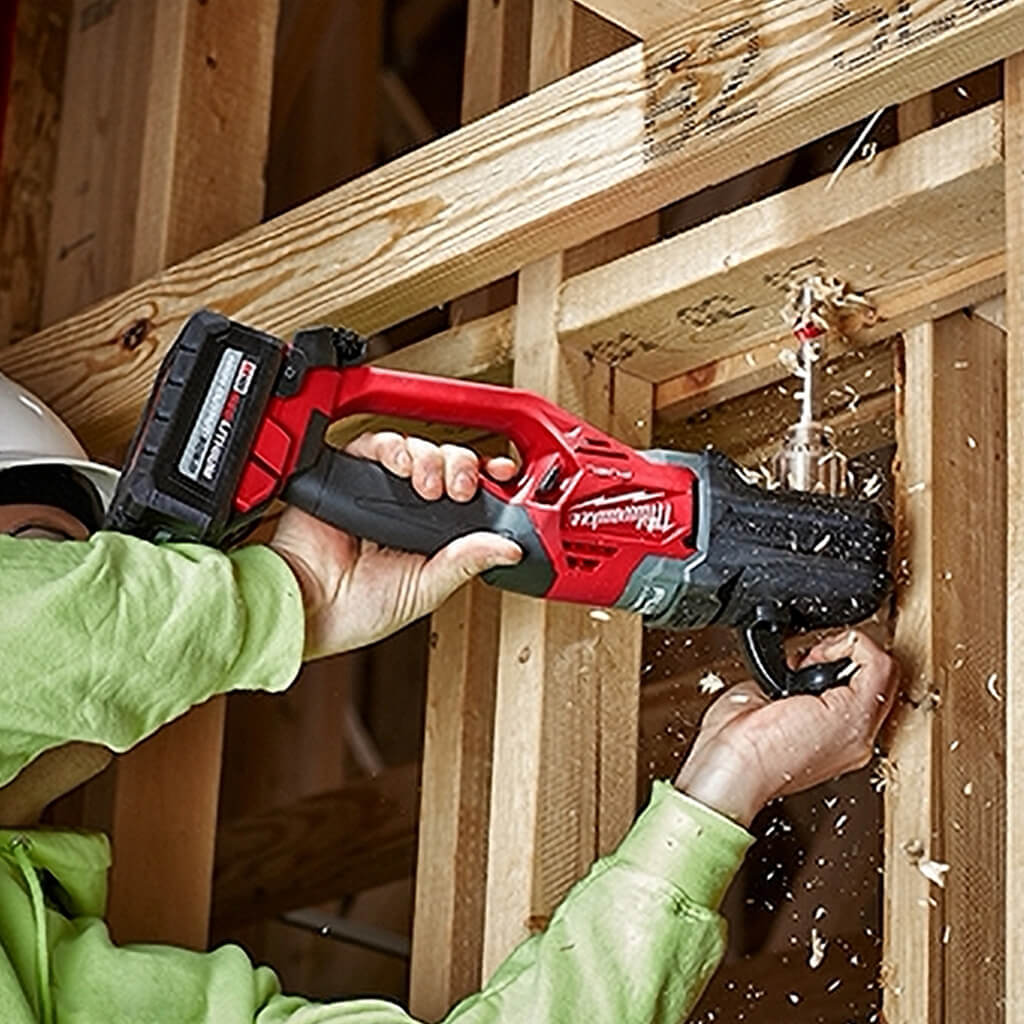 Milwaukee 2807-20 M18 FUEL 18-Volt Lithium-Ion 1/2 in. HOLE HAWG Brushless Right Angle Drill (Tool Only)