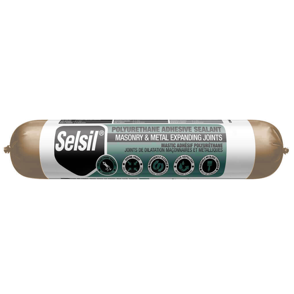 Selsil 600-mL Sandalwood Masonry and Metal Expanding Joints Polyurethane Adhesive Sealant Sausage